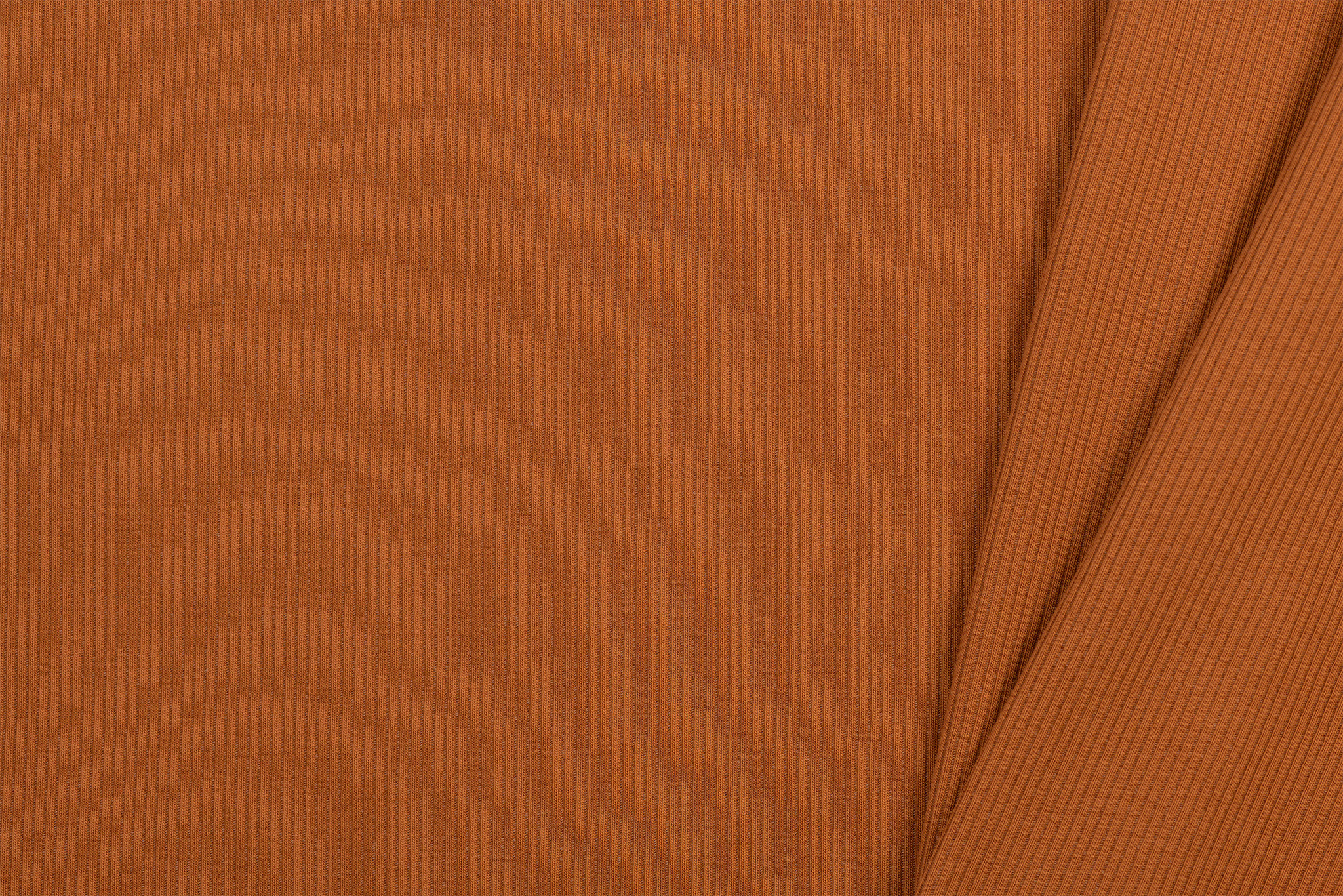 Rib Jersey Stof Cognac