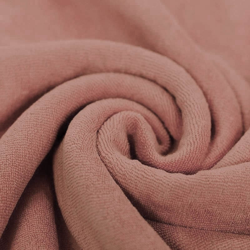 Stretch Badstof Klei Roze