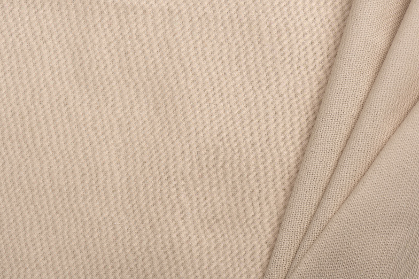 Uni katoen stof licht beige