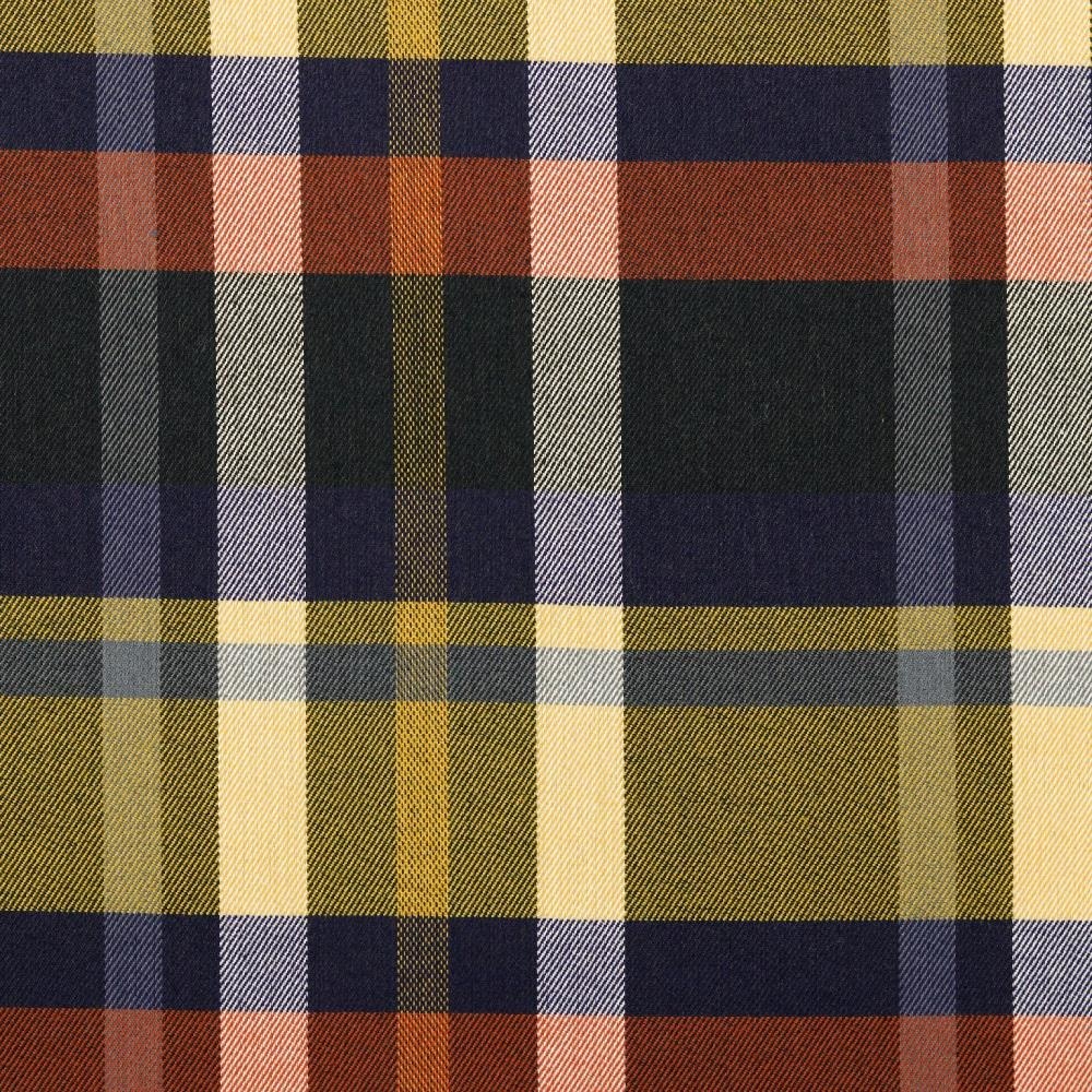 Schotse Ruit / Tartan Check Stretch Grey / Red / Yellow