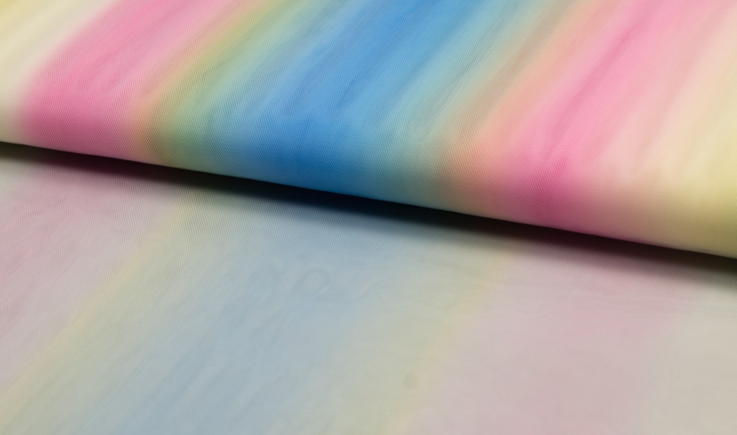 Soft Tule Rainbow Stripe