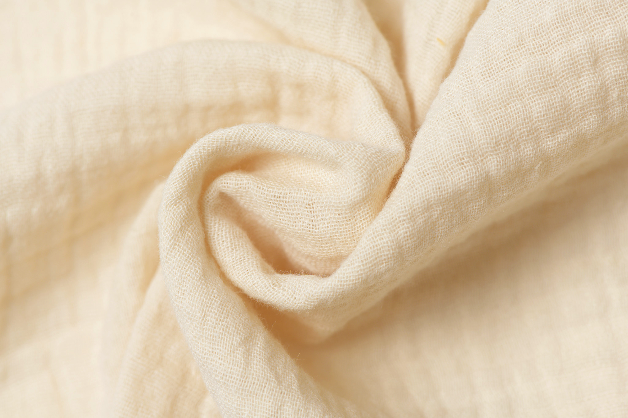 Baby Cotton / Mousseline Uni / Effen Vanilla