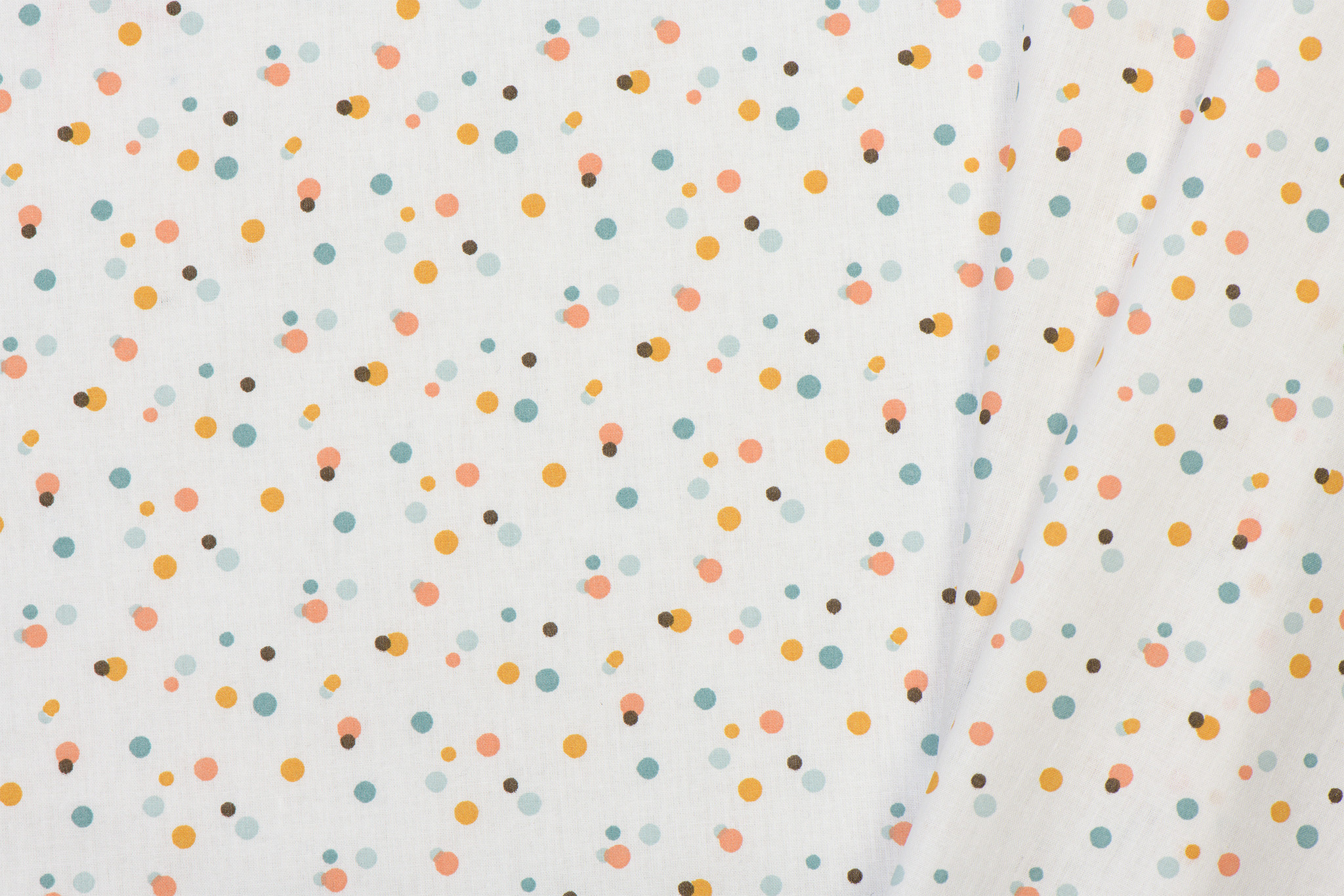 Katoen Poplin Ticoy Dots White