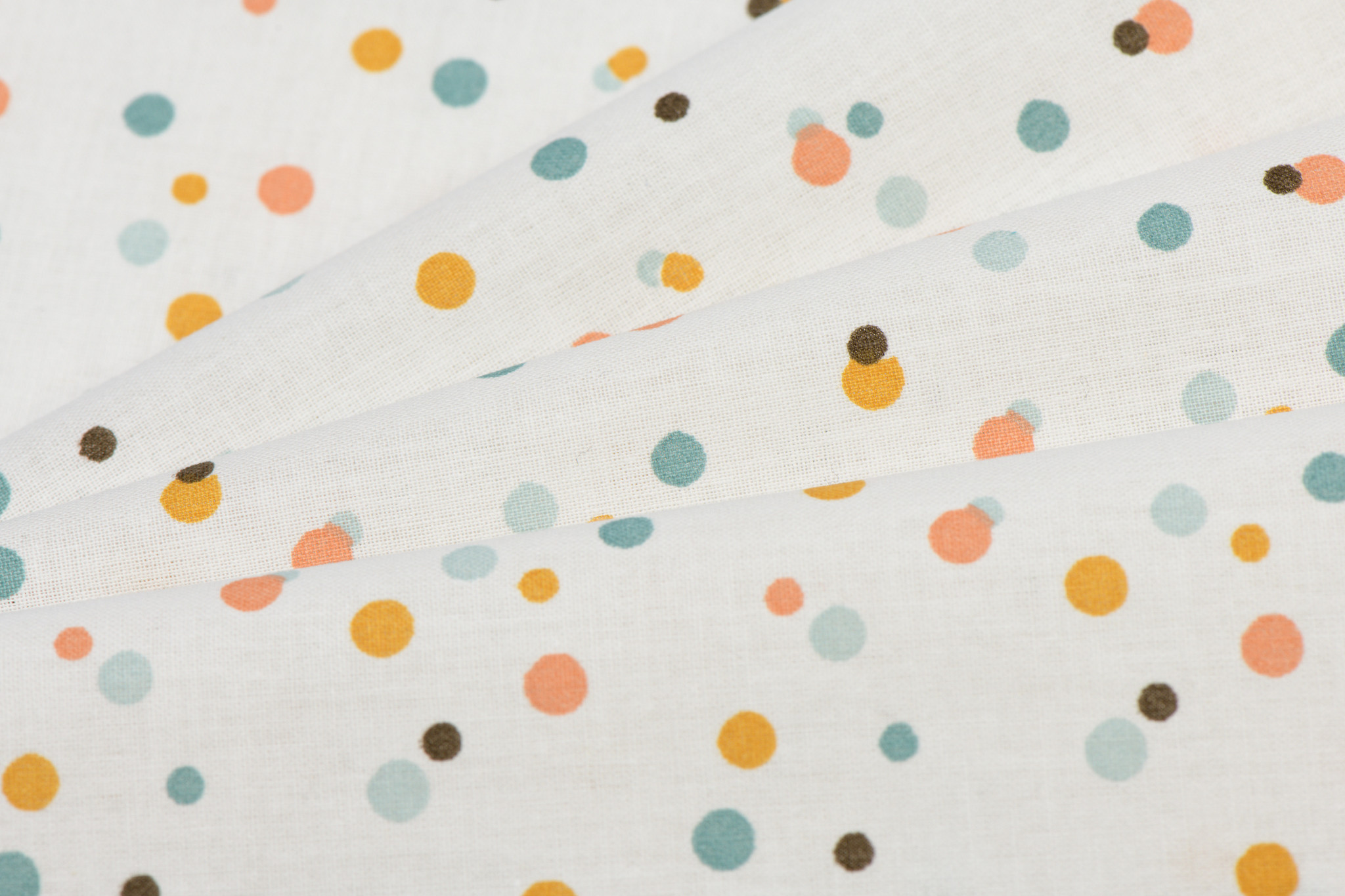 Katoen Poplin Ticoy Dots White