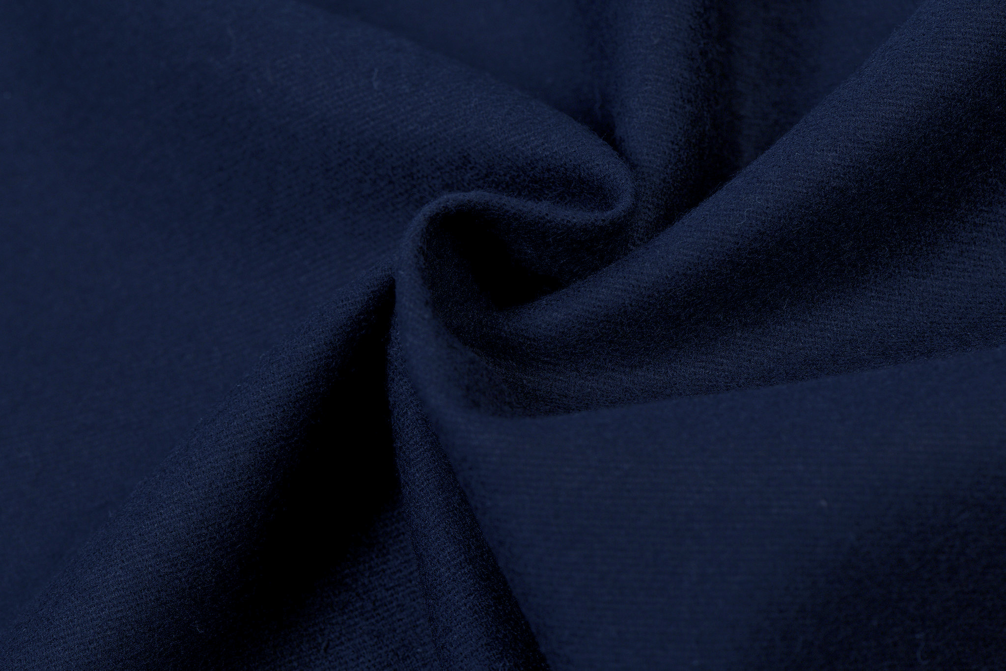 Cotton Flanel Uni / Effen Donkerblauw