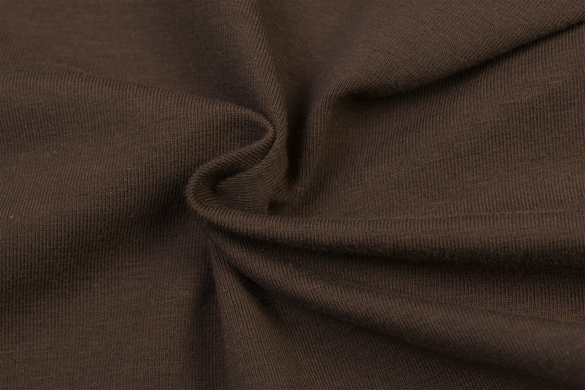 Organic Jersey Uni / Effen Brown