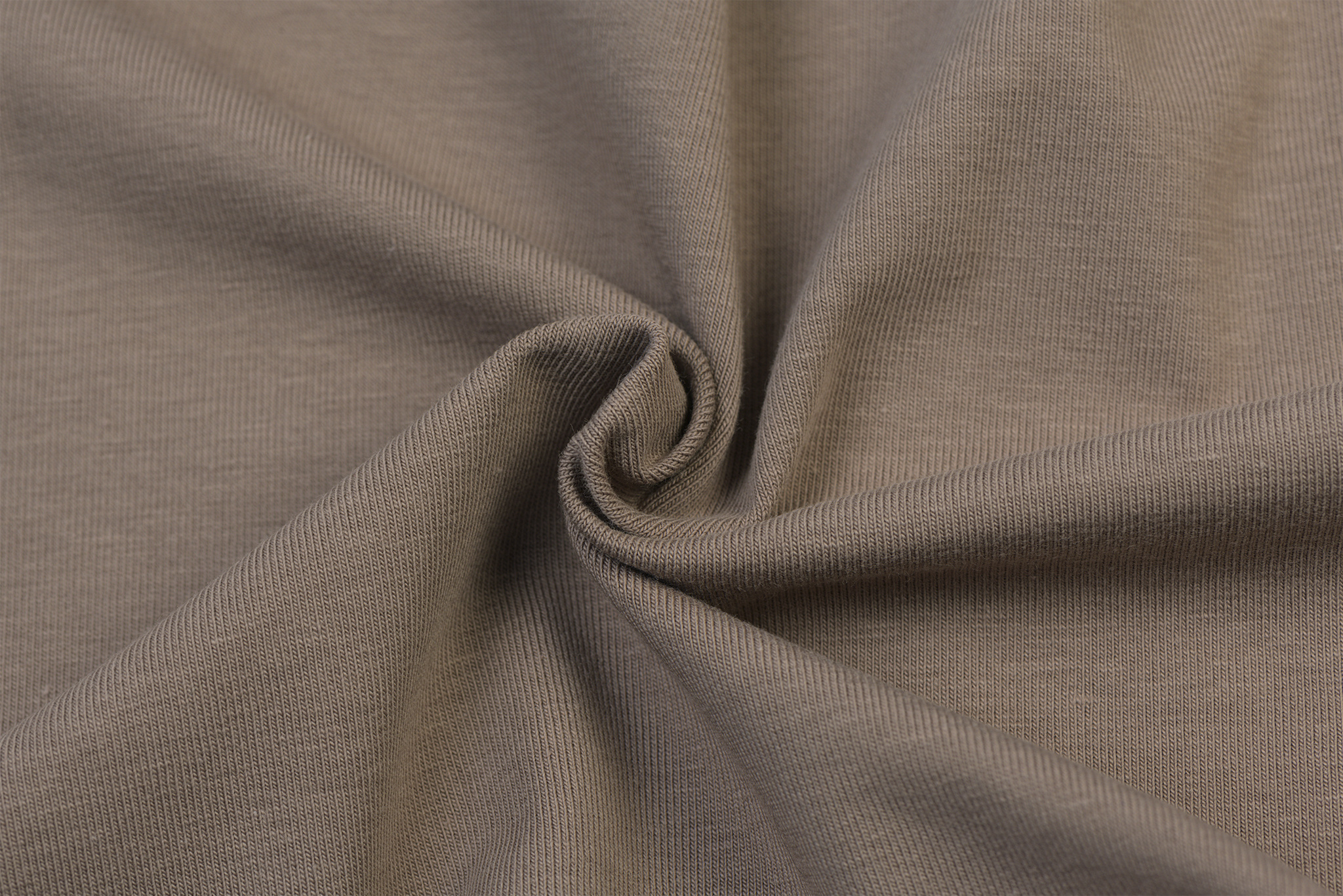 Organic Jersey Uni / Effen Taupe