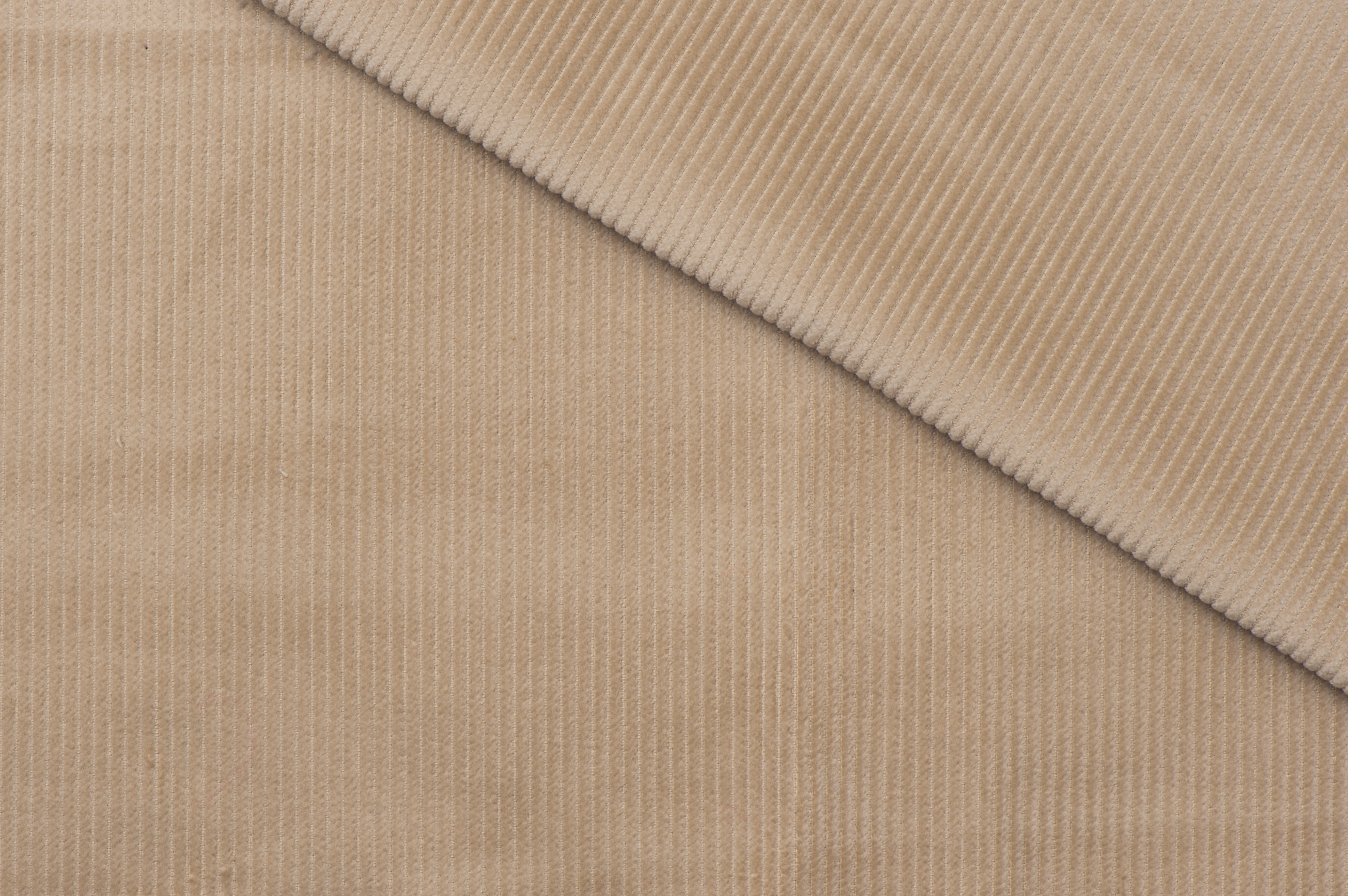 Ribcord Katoen Beige