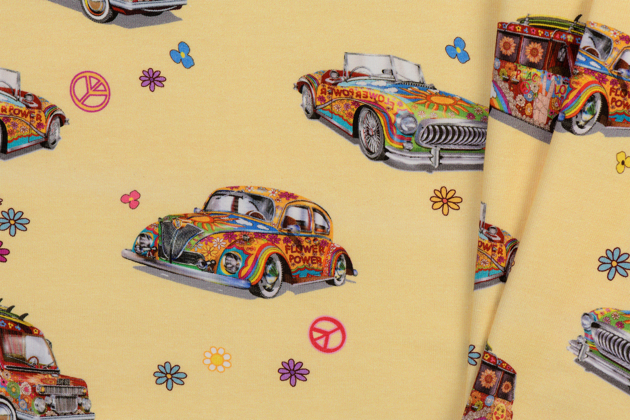 Jersey digital toff hippy cars light yellow