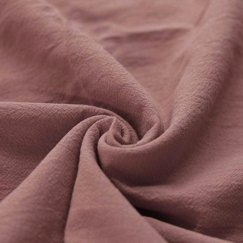 Washed Cotton Uni / Effen Klei Rose