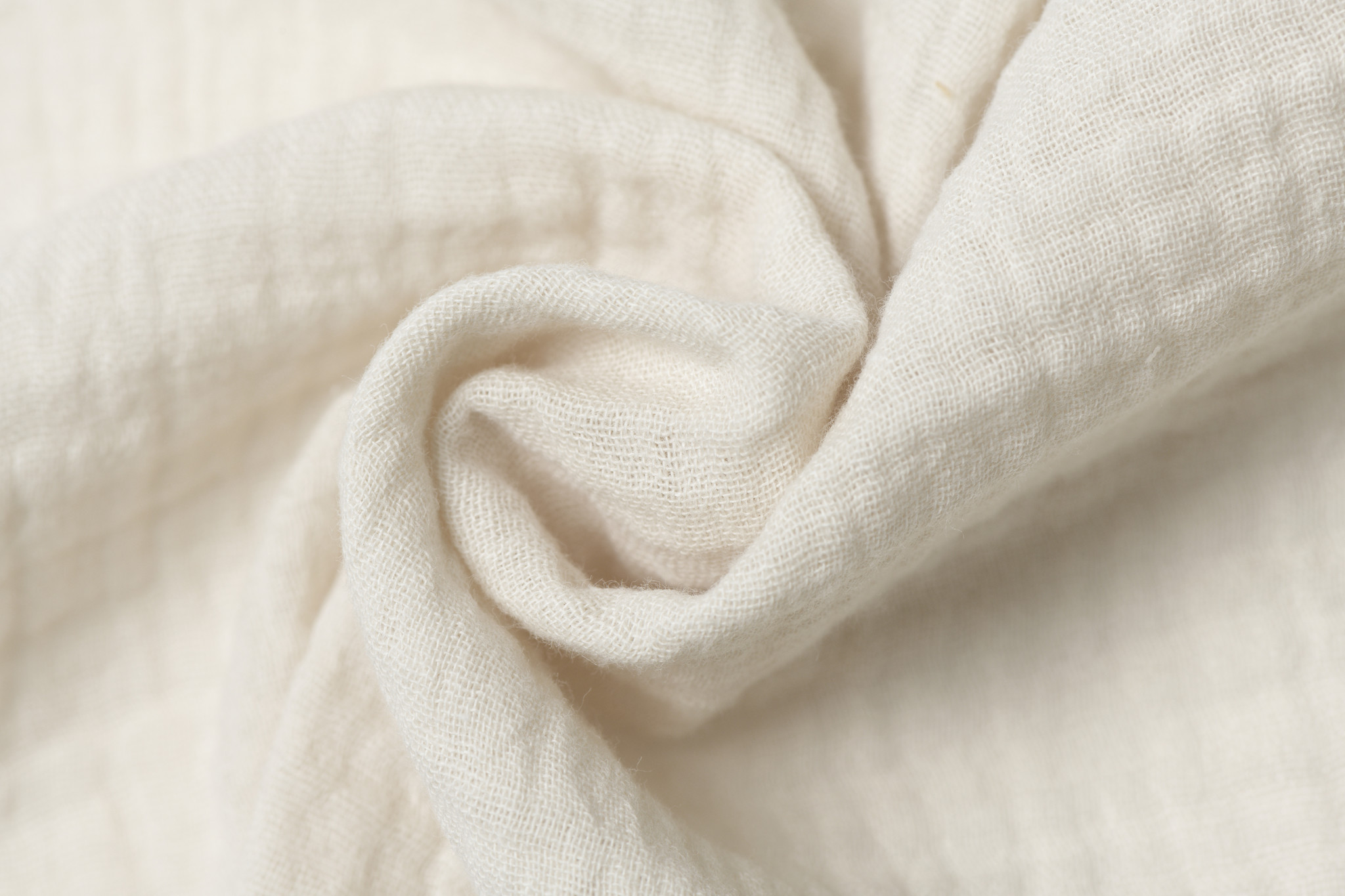 Baby Cotton / Mousseline Uni / Effen New Ecru