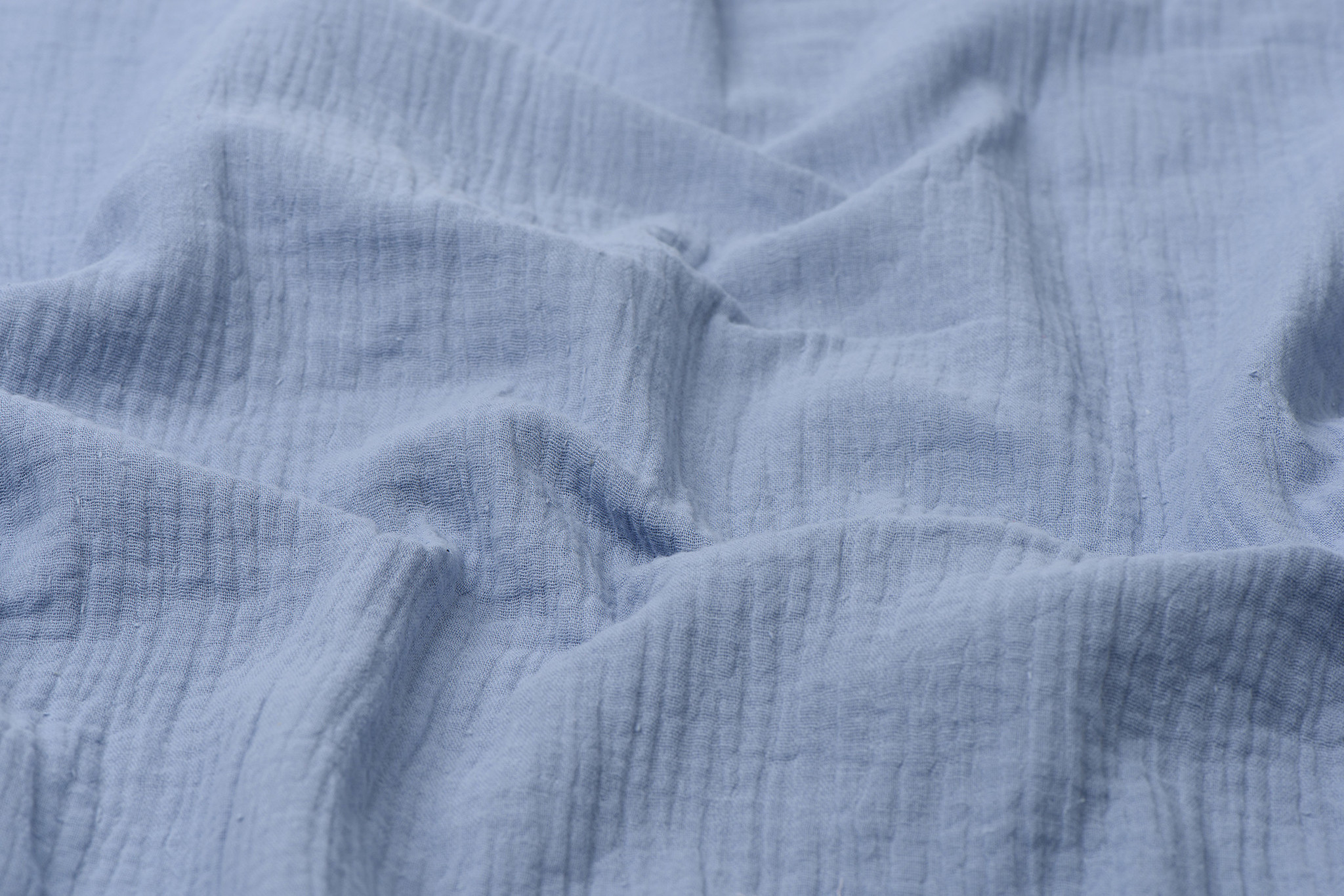 Baby Cotton / Mousseline Uni / Effen Oud Blauw