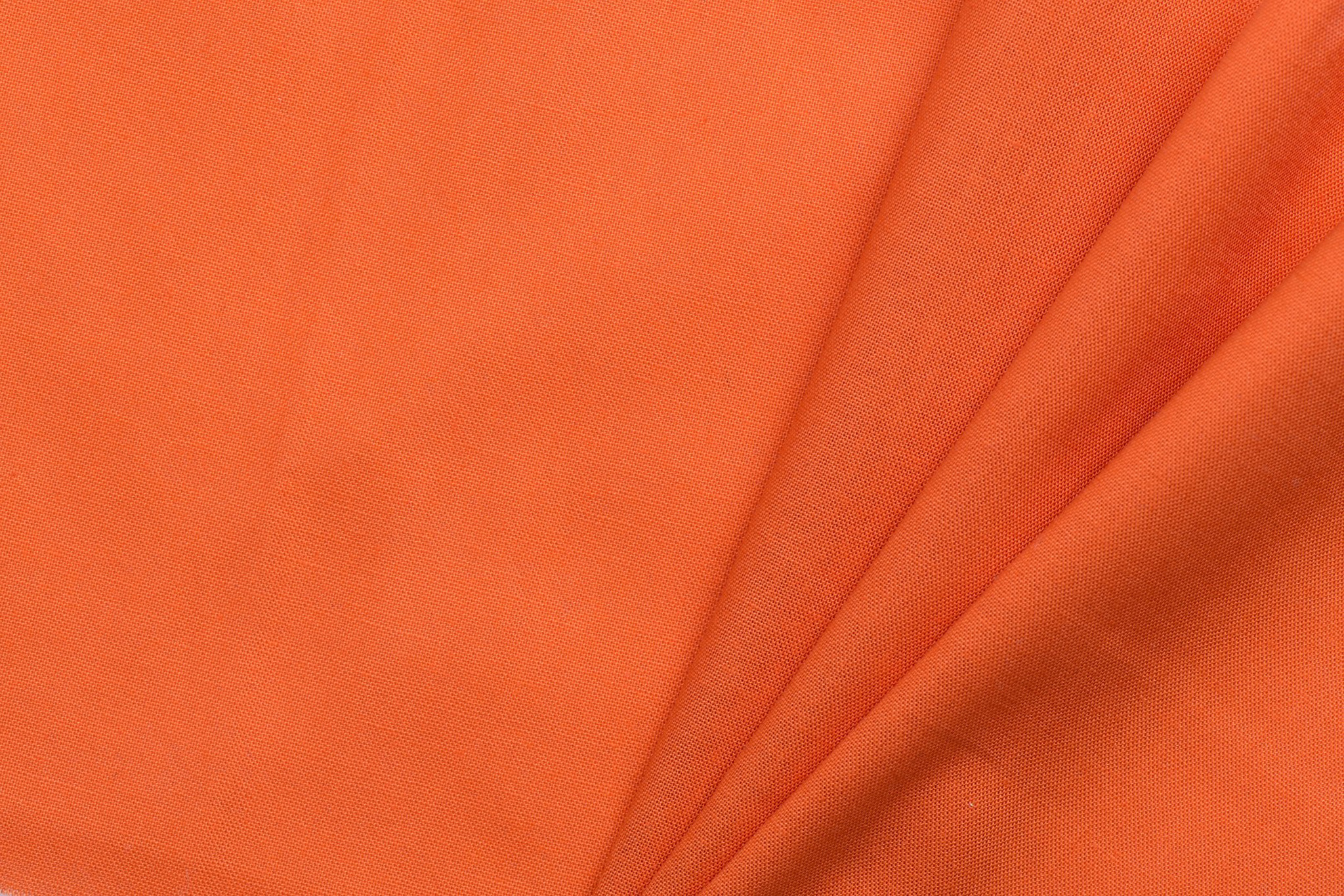 Uni katoen stof oranje