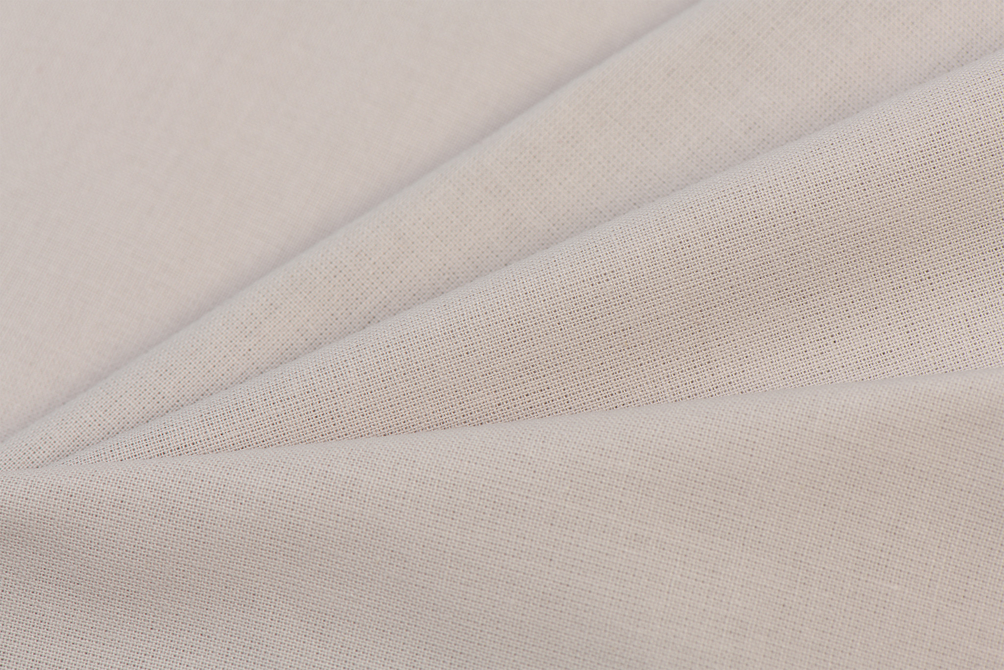 Uni katoen stof licht pearl grey