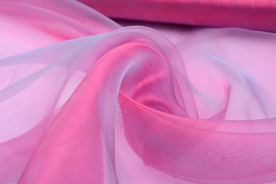 Organza Two-Tone Blauw - Roze