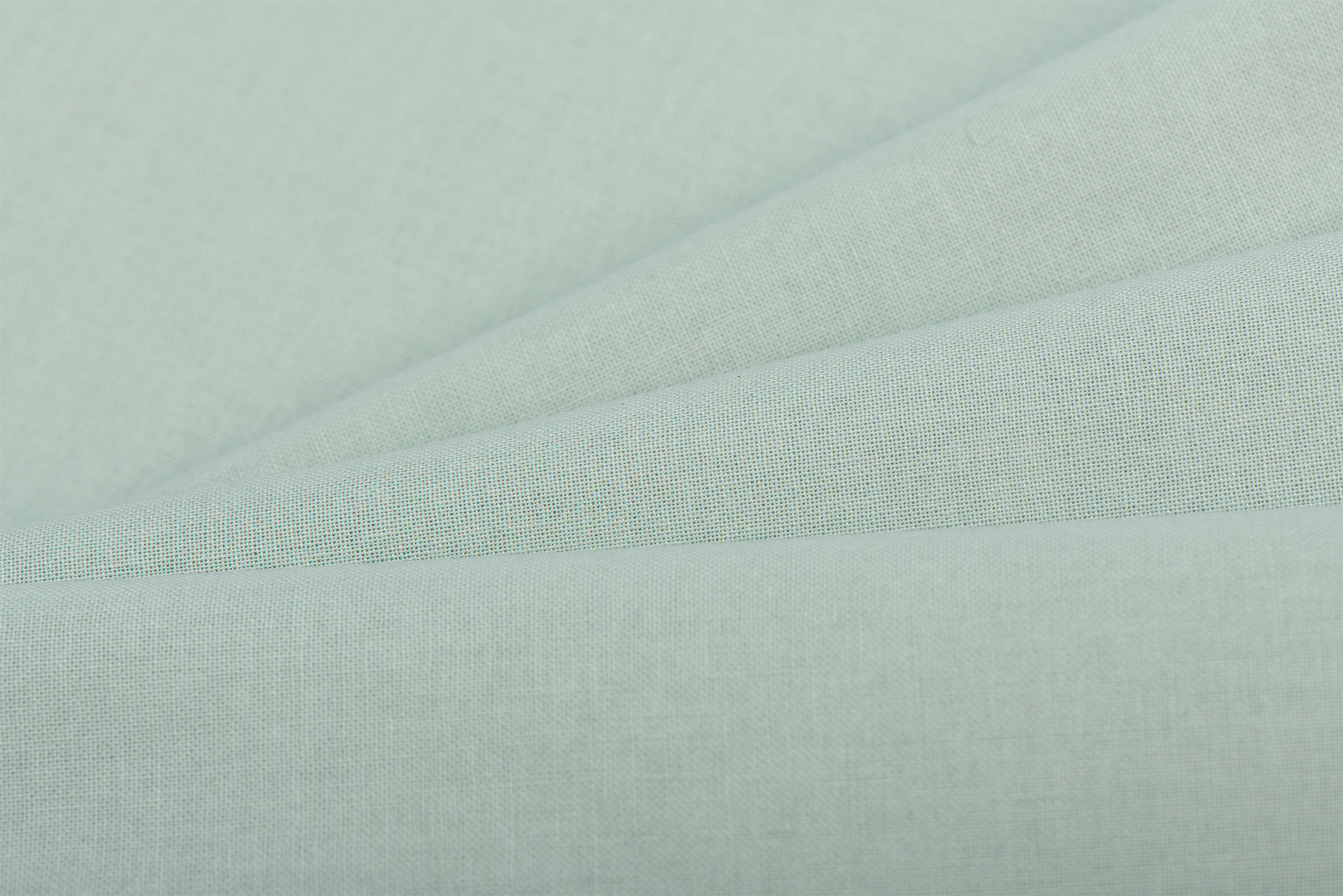 Uni katoen stof dusty mint