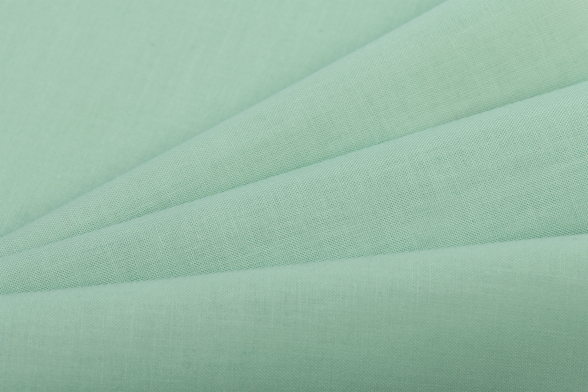 Uni katoen stof mint