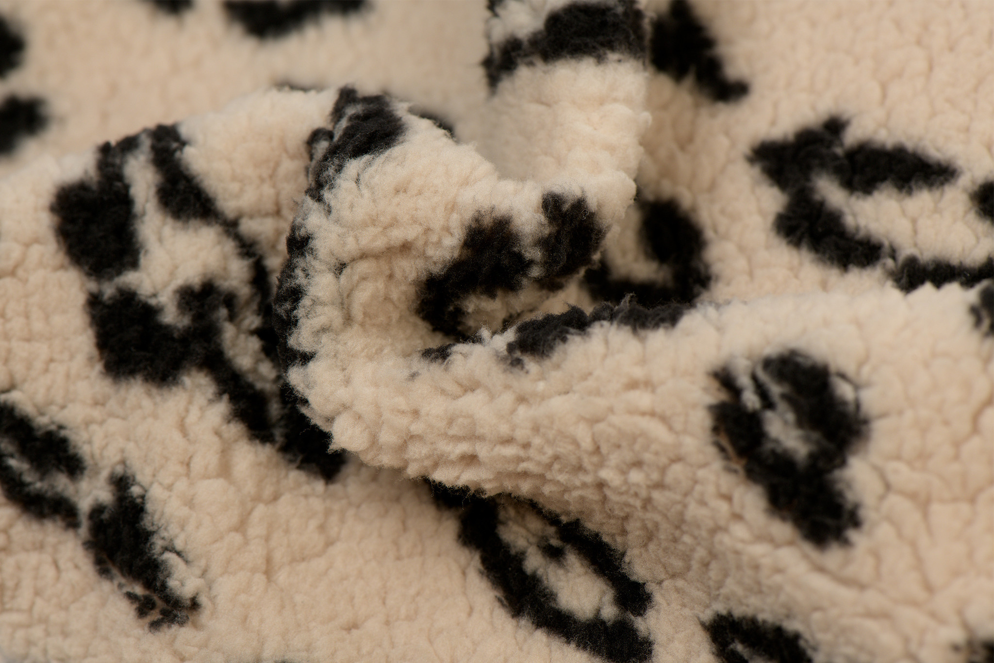 Luipaard Teddy Stof Licht Beige