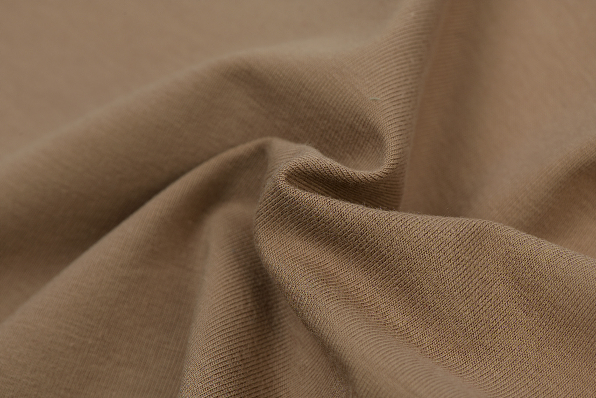 Katoenen Jersey Cacao Bruin