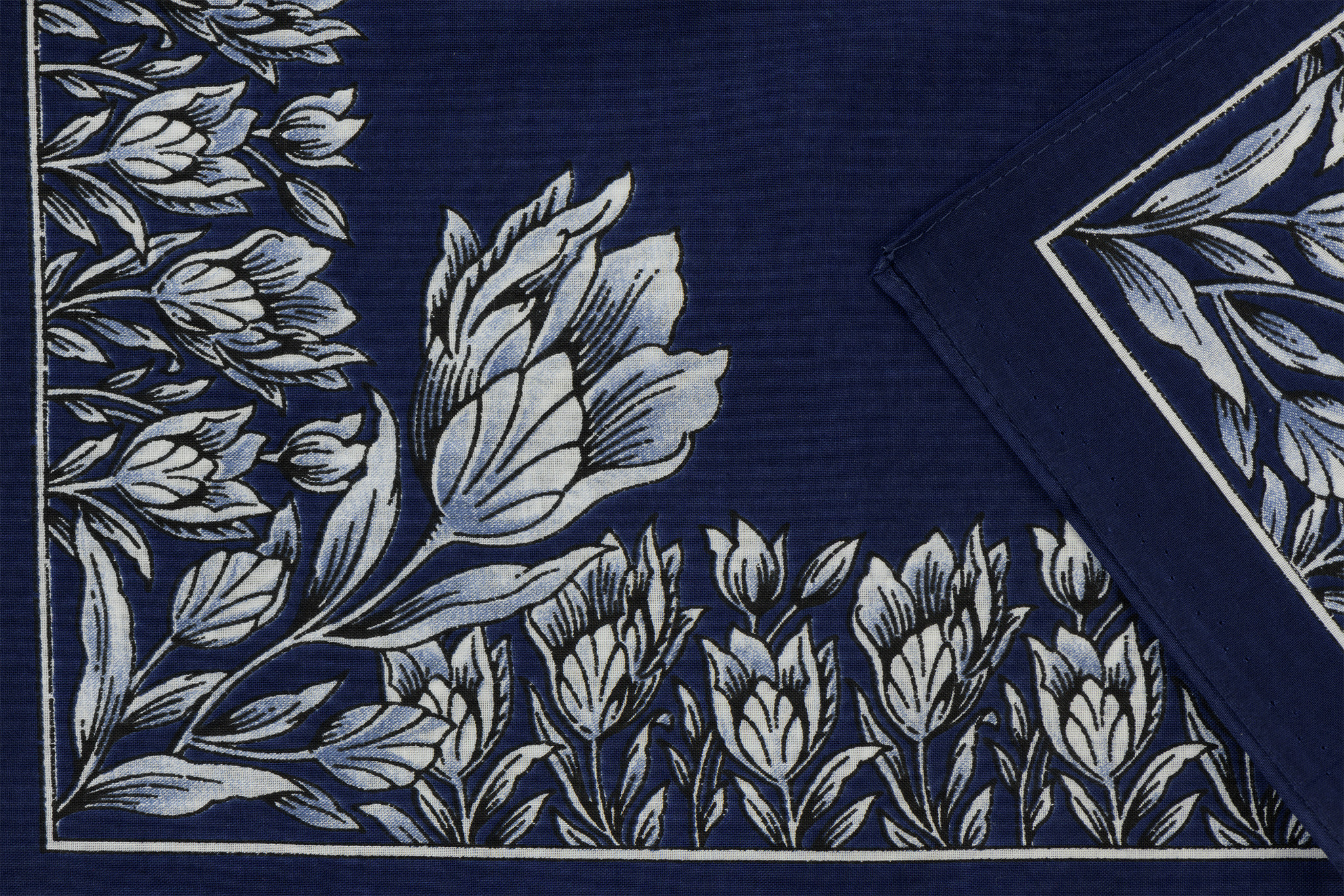 Zakdoek Tulp Donkerblauw