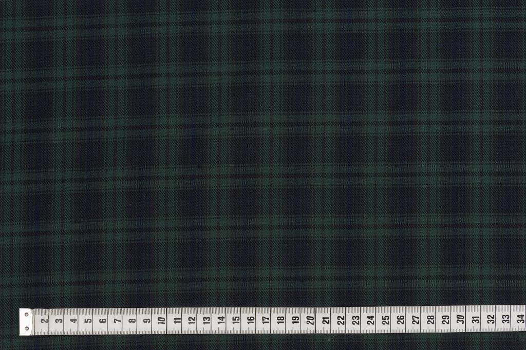 Schotse Ruit / Tartan Check Stretch Green / Blue