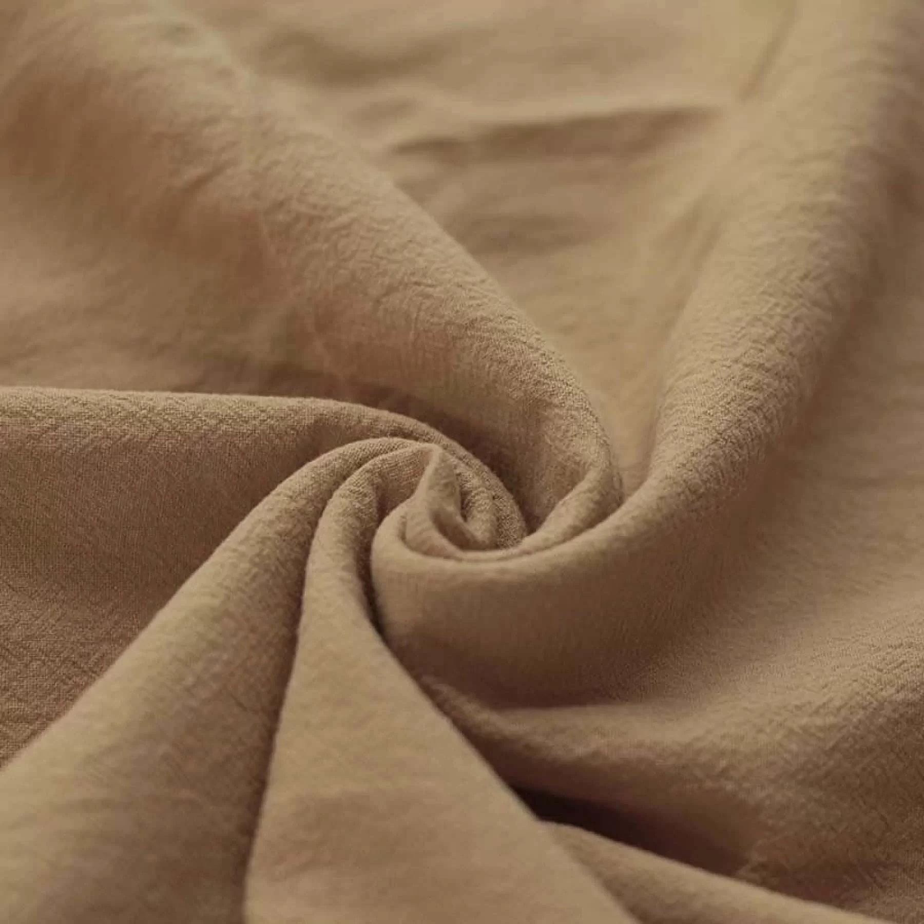 Washed Cotton Uni / Effen Cacao