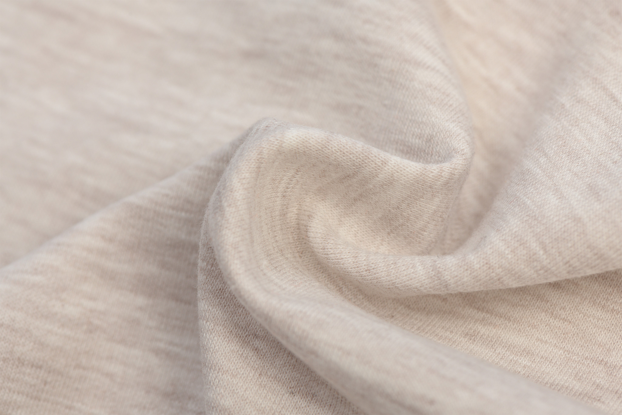 Joggingstof Beige Melange