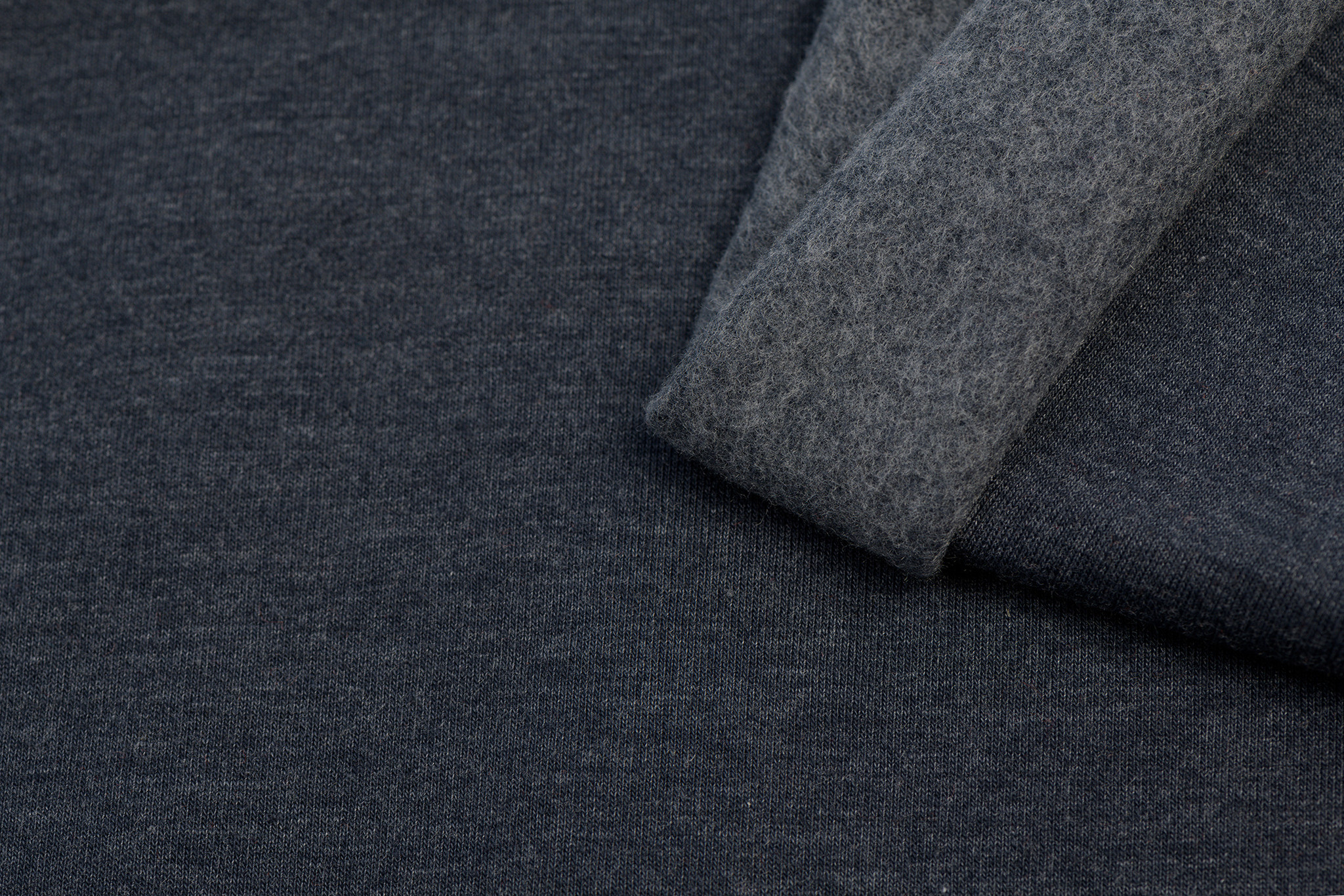 Joggingstof Dark Navy Melange