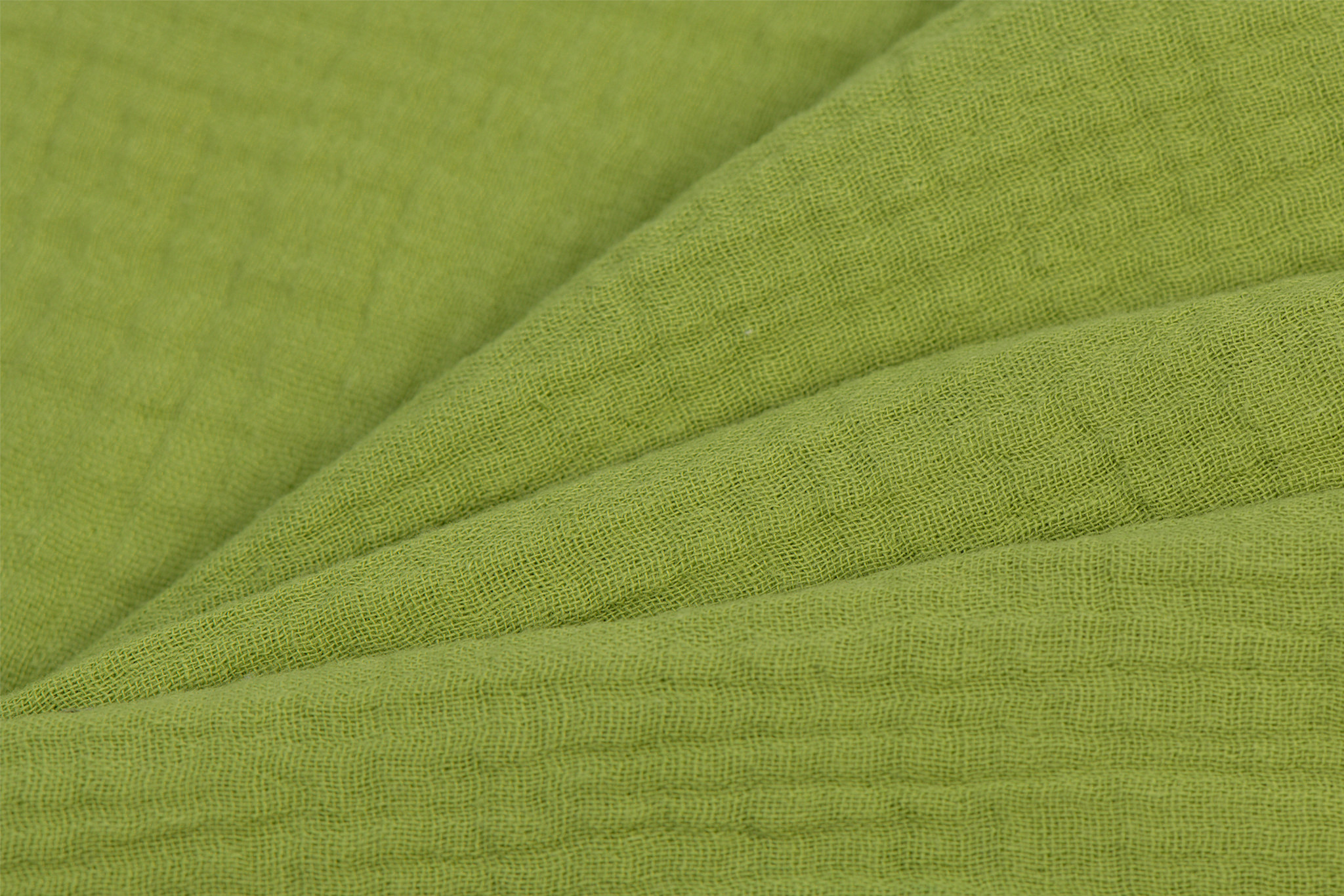 Baby Cotton / Mousseline Uni / Effen Mosgroen