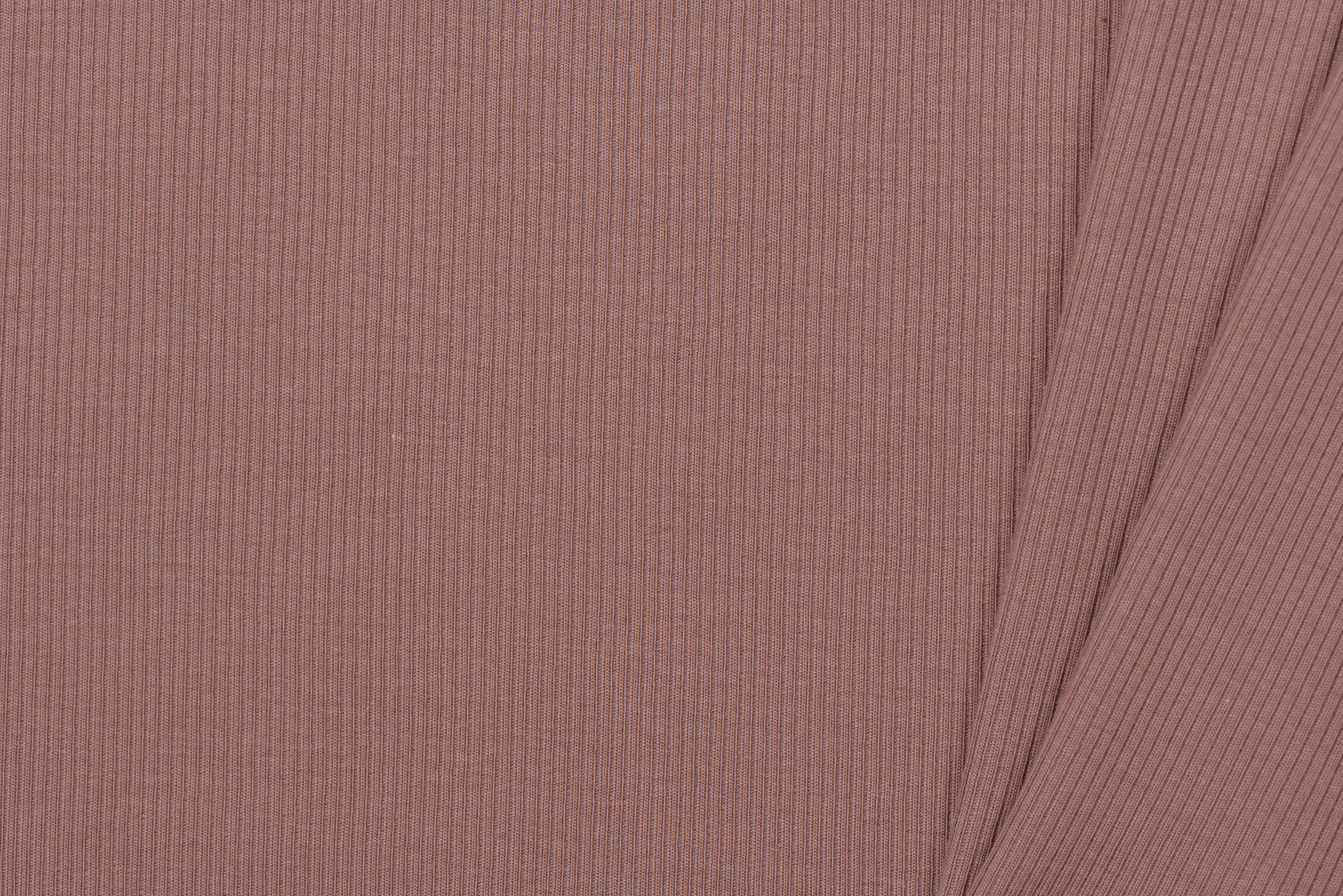 Rib Jersey Stof Oud Mauve