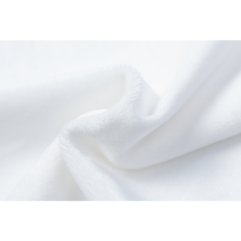 Minky fleece plain stof uni kleuren bestellen Stoffen Online