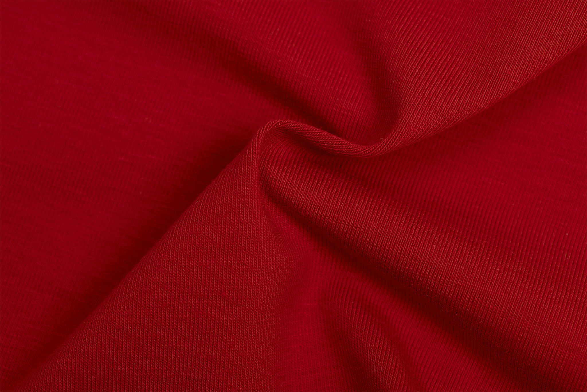 Organic Jersey Uni / Effen Rood