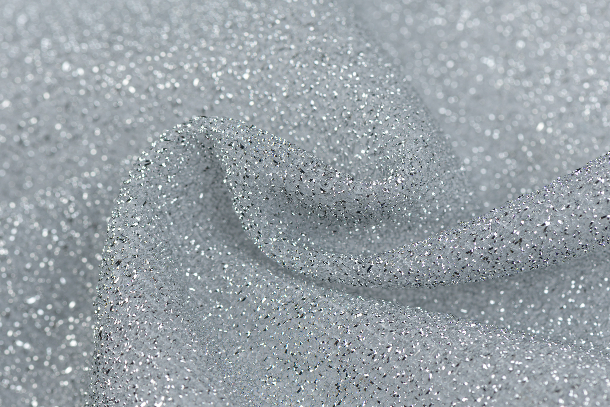 Lurex glitter zilver
