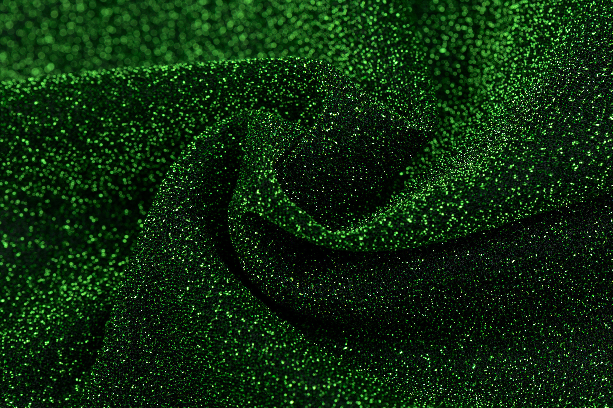 Lurex glitter groen