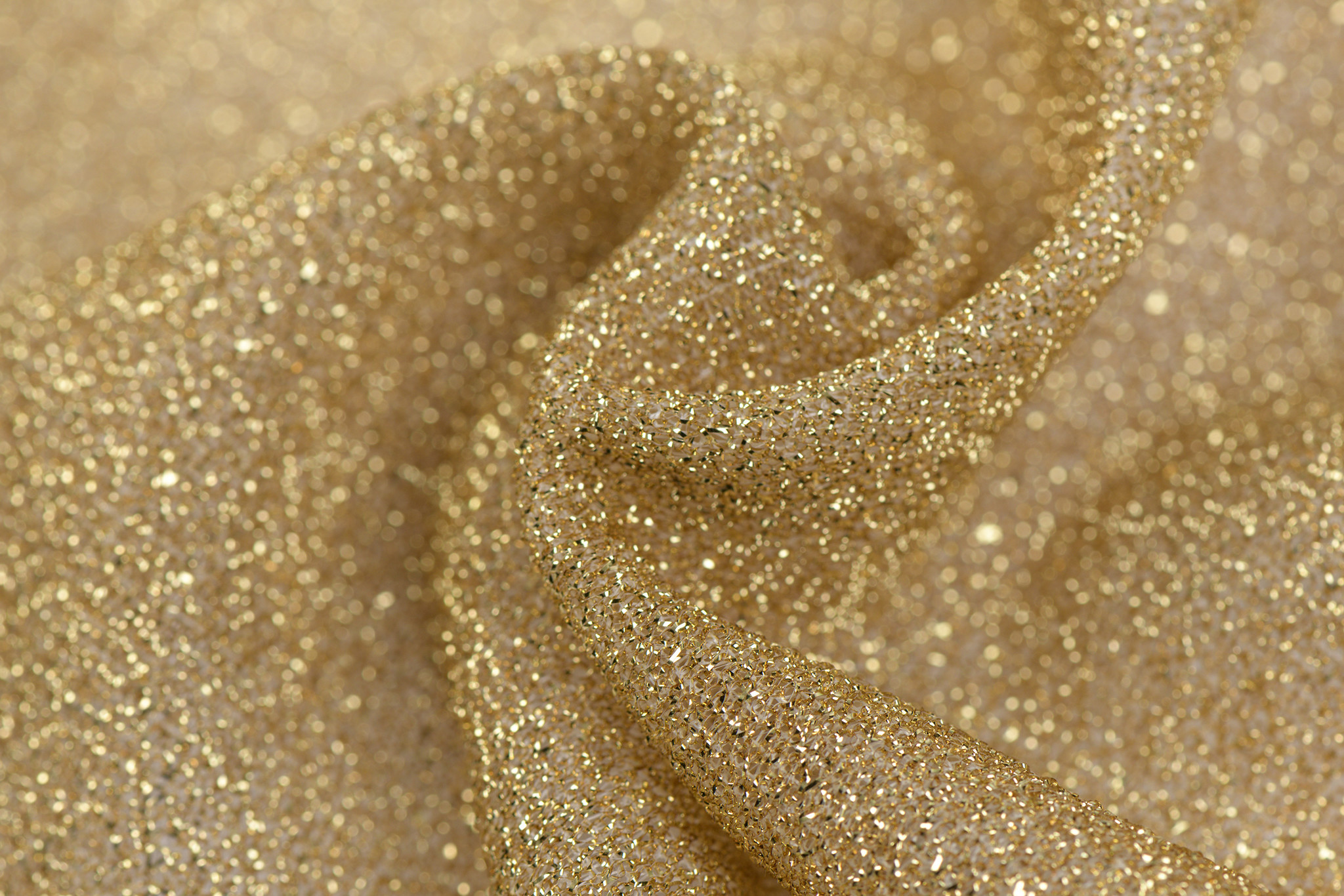 Lurex glitter lichtgoud