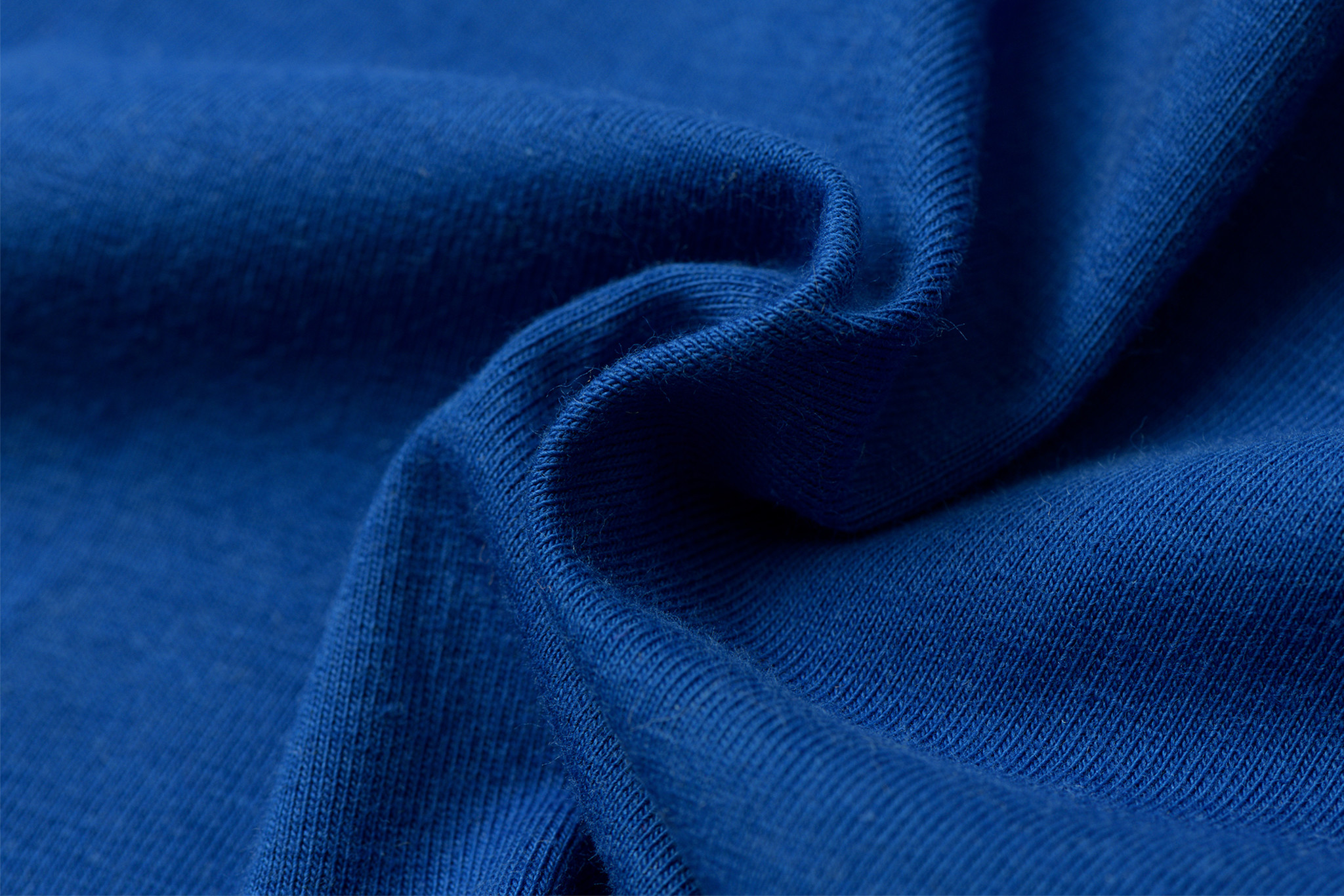 Organic Jersey Uni / Effen Kobaltblauw