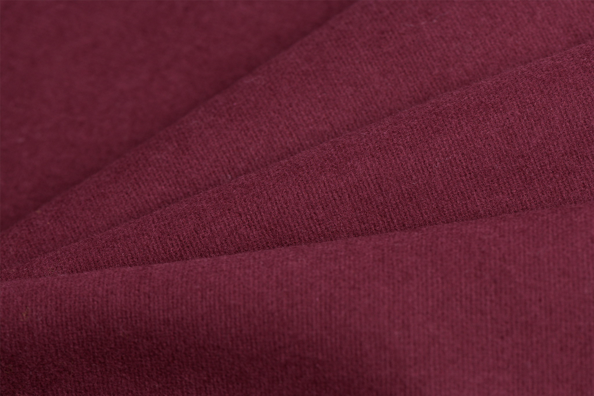 Cotton Flanel Uni / Effen Aubergine Red