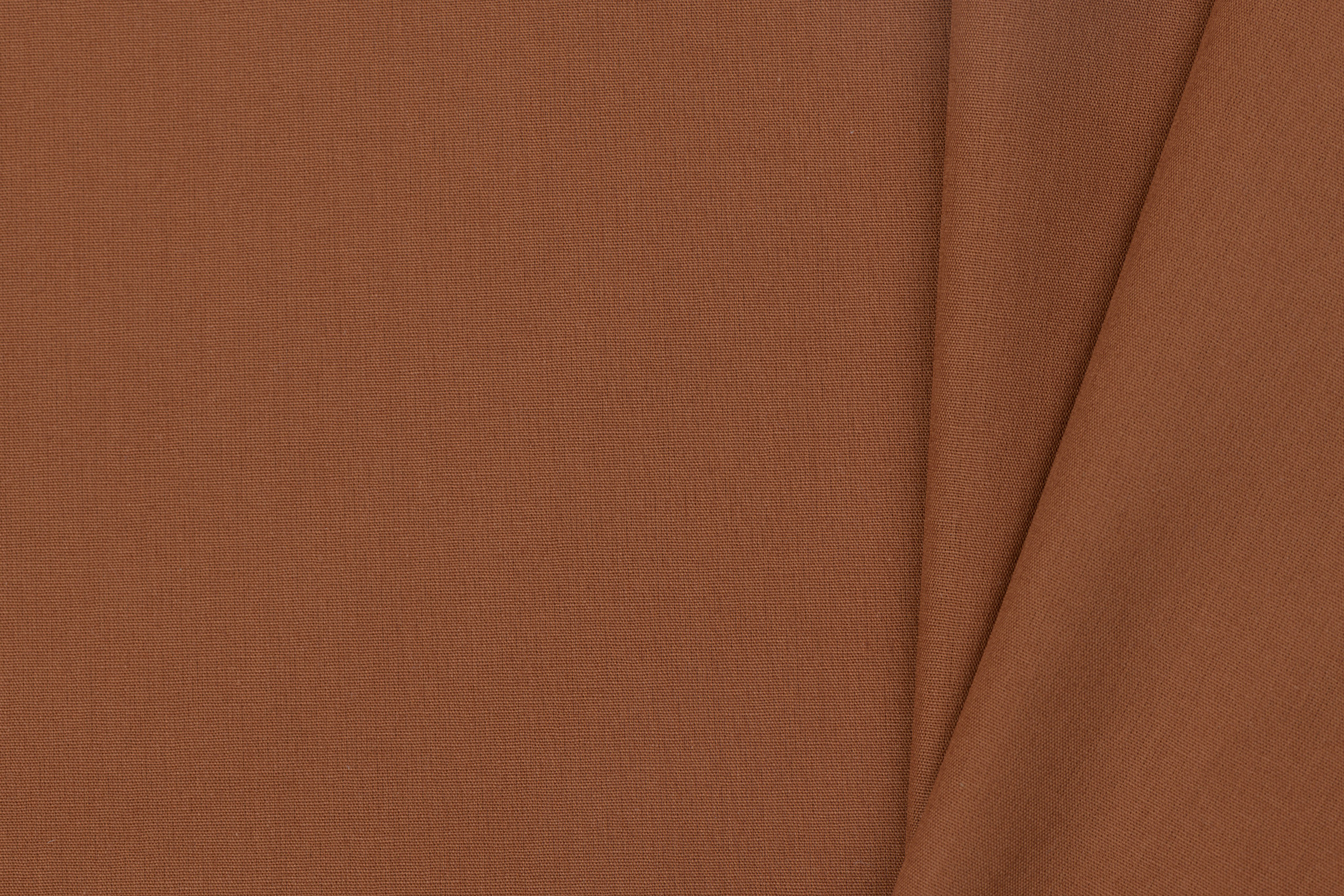 Katoen Poplin Uni / Effen Cognac