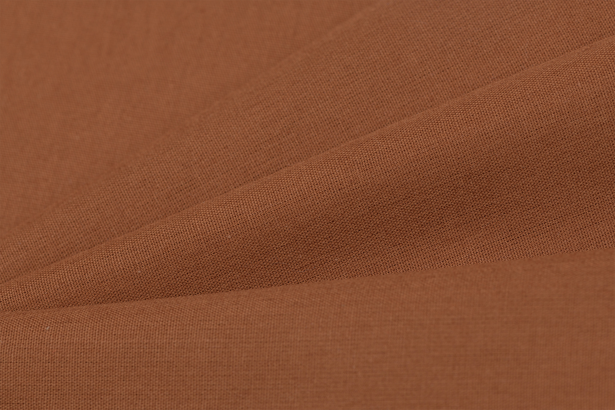 Katoen Poplin Uni / Effen Cognac