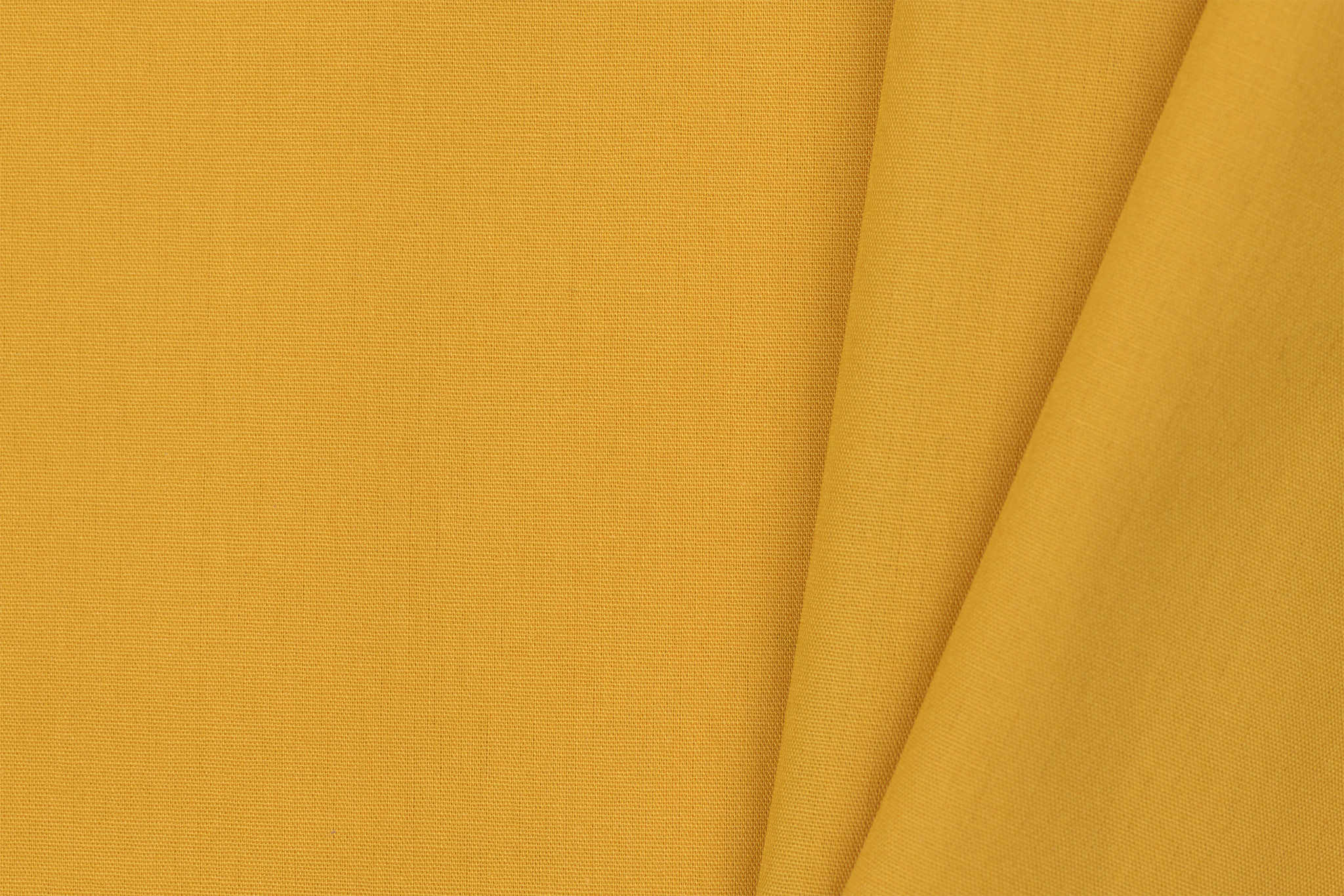 Katoen Poplin Uni / Effen Ochre