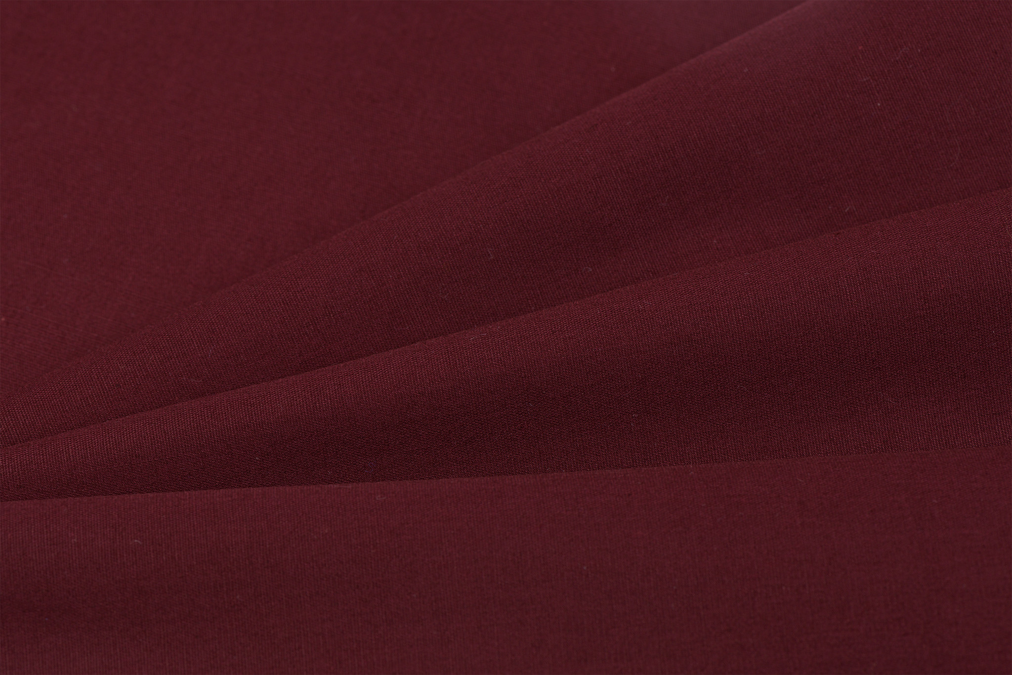 Katoen Poplin Uni / Effen Bordeaux
