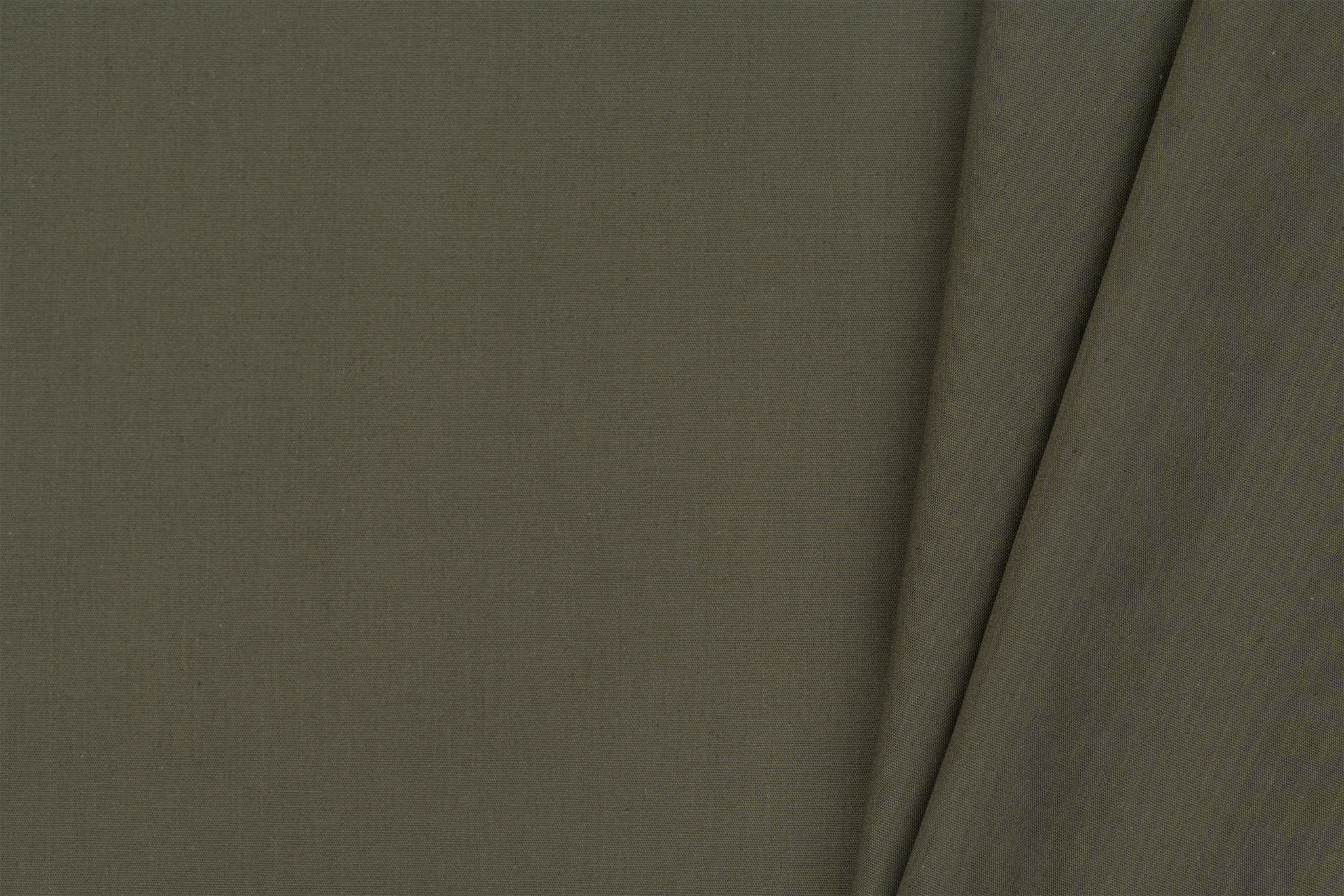 Katoen Poplin Uni / Effen Khaki