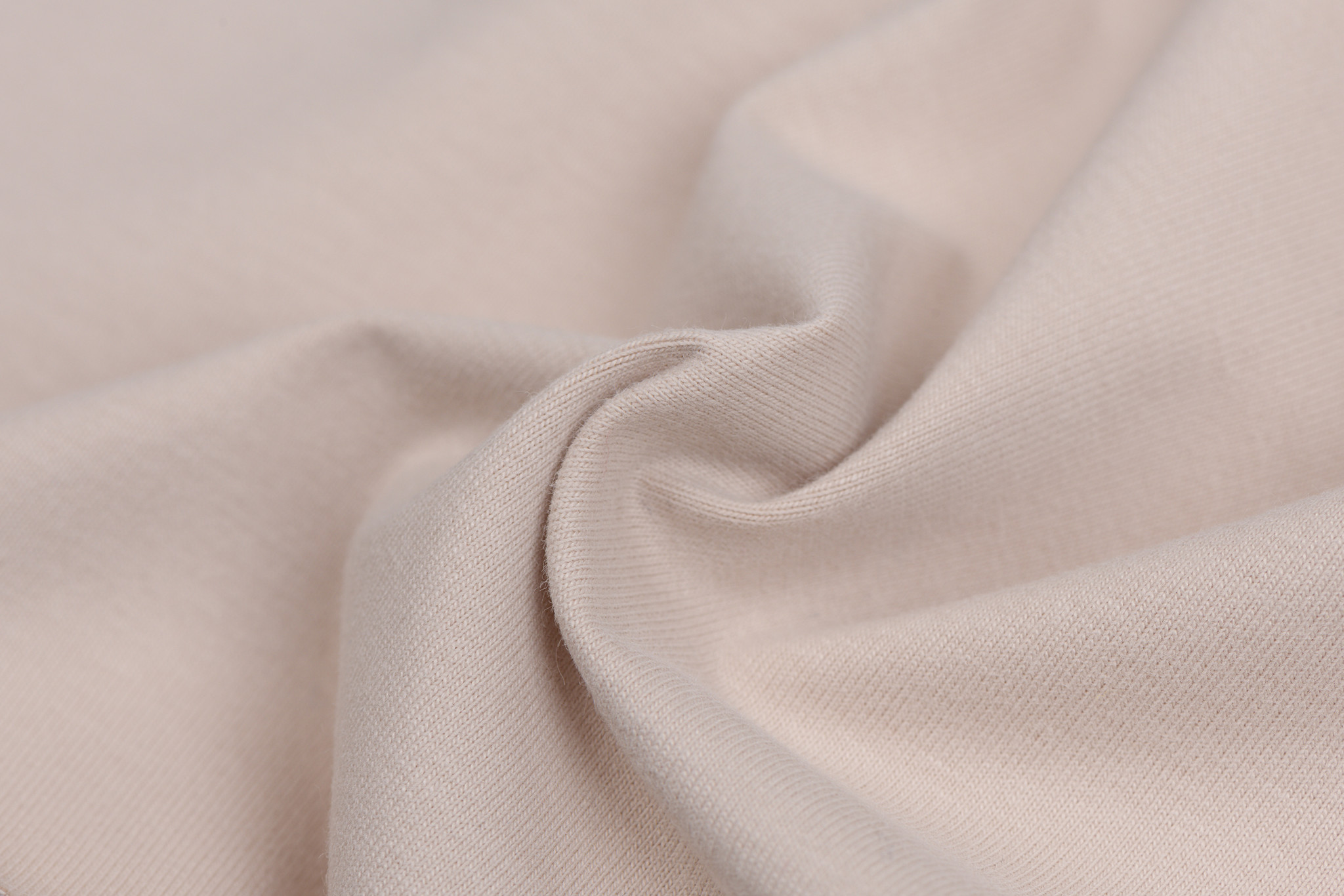 Katoenen Jersey Licht Beige