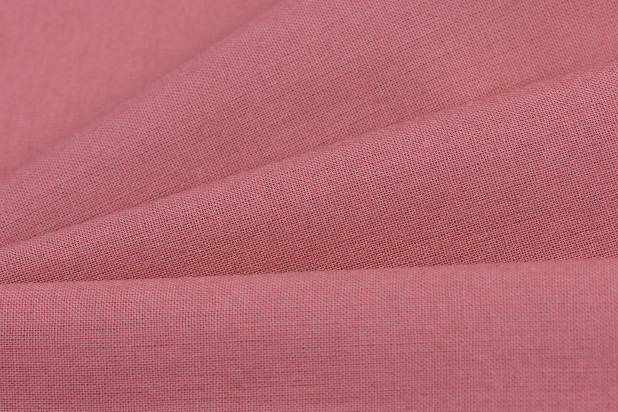 Uni katoen stof dusty old rose