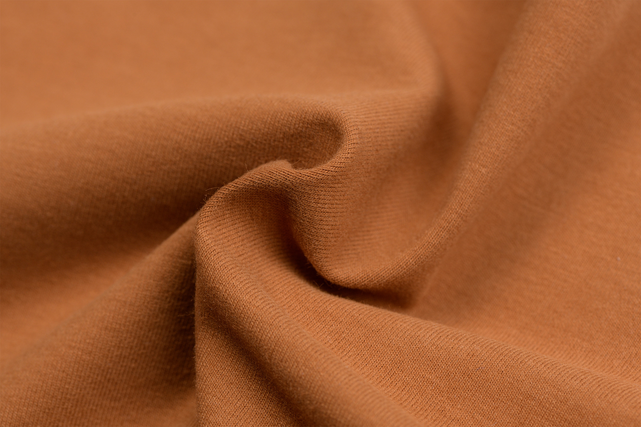 Biologische Katoenen Jersey Stof Cognac