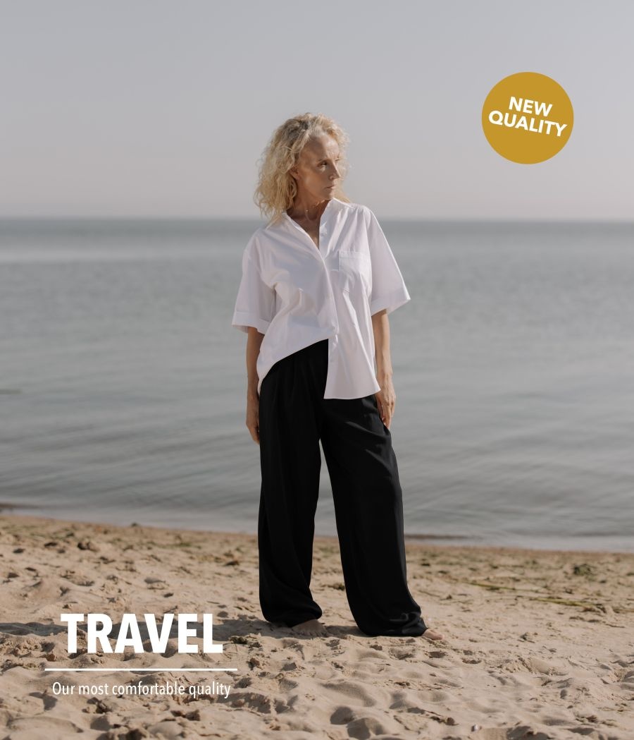 Travel stof heavy zwart