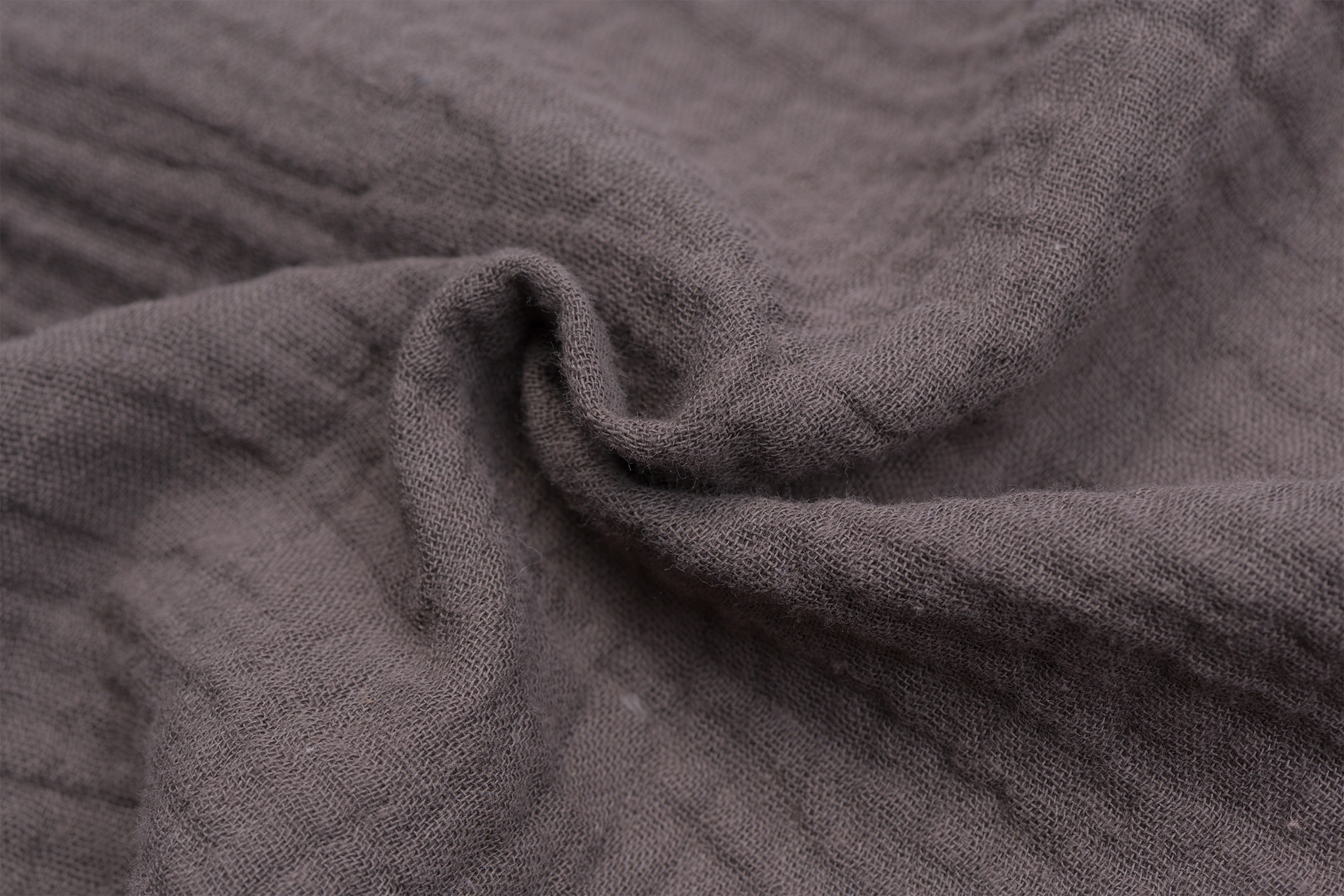 Baby Cotton / Mousseline Uni / Effen Dusty Bruin