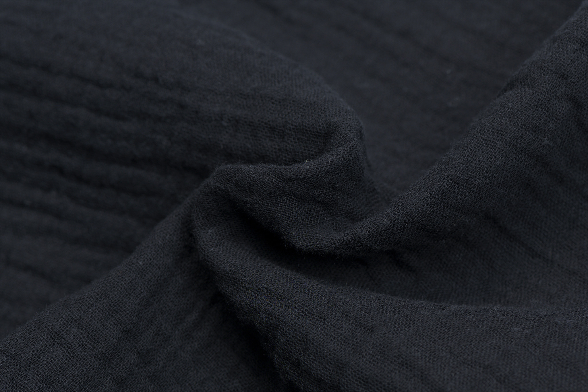 Baby Cotton / Mousseline Uni / Effen Zwart