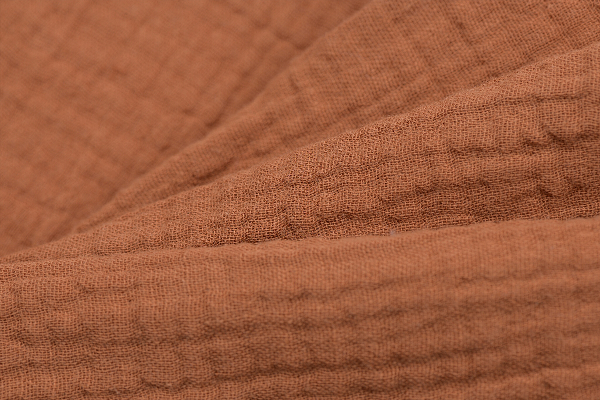 Baby Cotton / Mousseline Uni / Effen Cognac