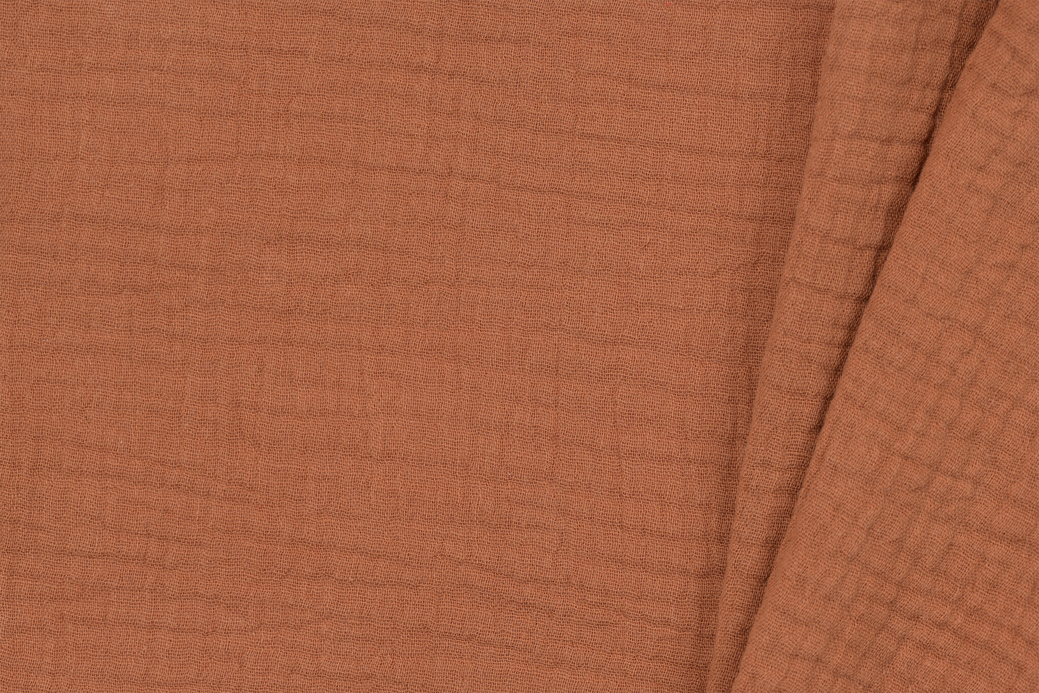 Baby Cotton / Mousseline Uni / Effen Cognac